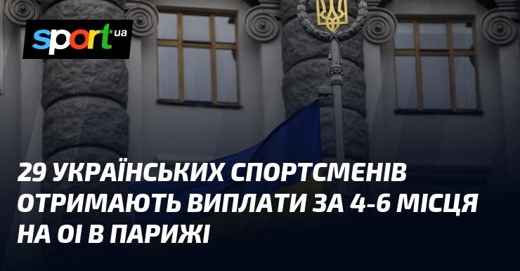 29 українських атлетів отримають фінансові винагороди за зайняті 4-6 місця на Олімпійських іграх у Парижі.