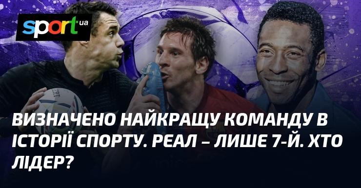 Оголошено найвидатнішу команду в спортивній історії. Реал зайняв лише сьоме місце. Хто ж на вершині?